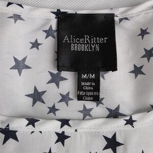 Alice Ritter Brooklyn M Star Blouse White Navy Blue Summer AT-2300